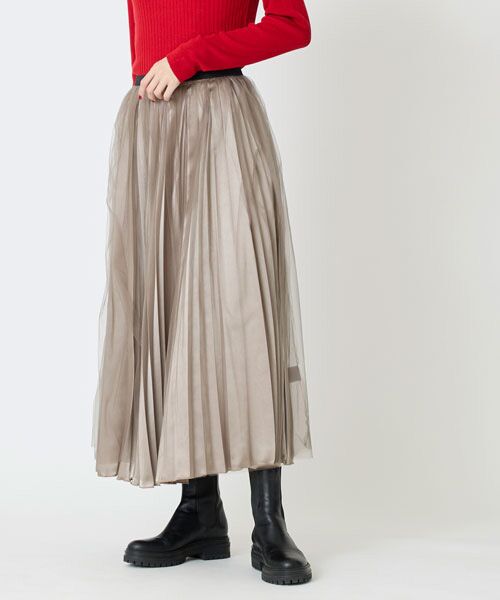 EPELER / イプリ ロング・マキシ丈スカート | サテン×チュールスカート | 詳細6