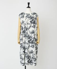 EPELER / イプリ ミニ丈・ひざ丈ワンピース | リーフプリントワンピース