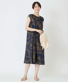 EPELER / イプリ ミニ丈・ひざ丈ワンピース | リーフプリントワンピース