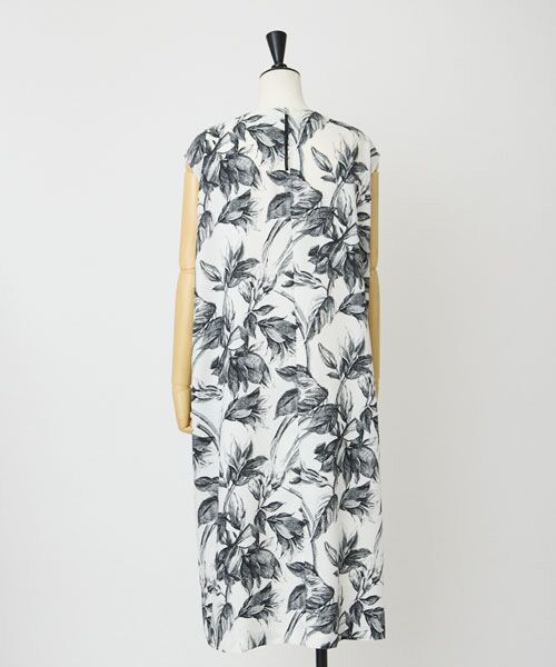 EPELER / イプリ ミニ丈・ひざ丈ワンピース | リーフプリントワンピース | 詳細2