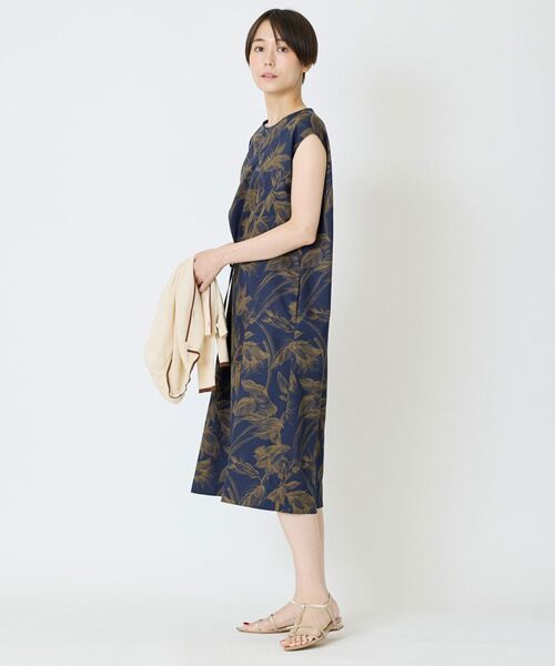 EPELER / イプリ ミニ丈・ひざ丈ワンピース | リーフプリントワンピース | 詳細6