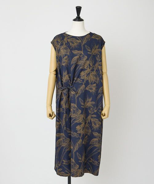 EPELER / イプリ ミニ丈・ひざ丈ワンピース | リーフプリントワンピース | 詳細9