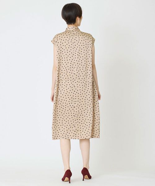 EPELER / イプリ ミニ丈・ひざ丈ワンピース | シルデューサテンドットワンピース | 詳細2
