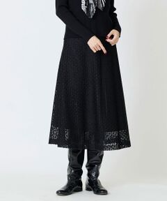 EPELER / イプリ ミニ・ひざ丈スカート | シャイニーラッセルレーススカート