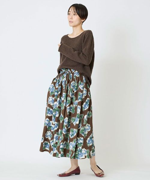 EPELER / イプリ ロング・マキシ丈スカート | アムンゼンフラワープリントスカート | 詳細3