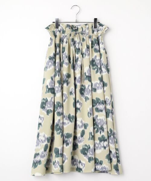 EPELER / イプリ ロング・マキシ丈スカート | アムンゼンフラワープリントスカート（ベージュ）