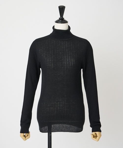 EPELER / イプリ ニット・セーター | キュプラブレンドタートル（クロ）