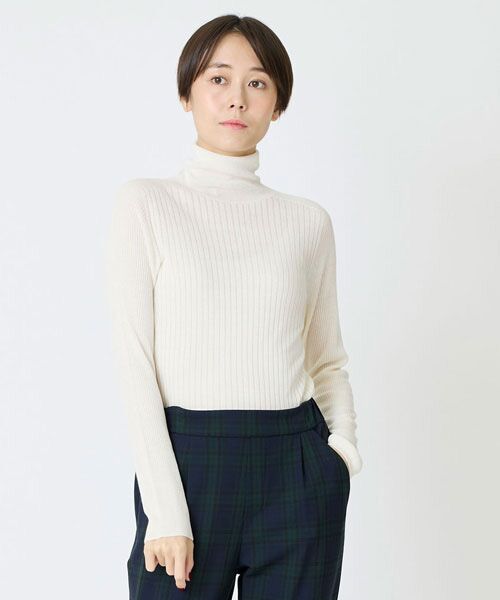 EPELER / イプリ ニット・セーター | キュプラブレンドタートル（アイボリー）