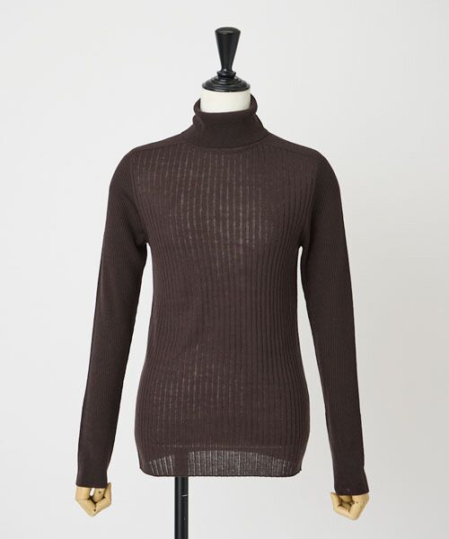 EPELER / イプリ ニット・セーター | キュプラブレンドタートル（チャ）