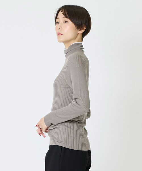 EPELER / イプリ ニット・セーター | キュプラブレンドバイカラータートル | 詳細4