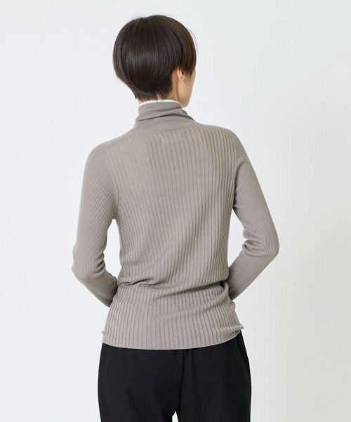 EPELER / イプリ ニット・セーター | キュプラブレンドバイカラータートル | 詳細5