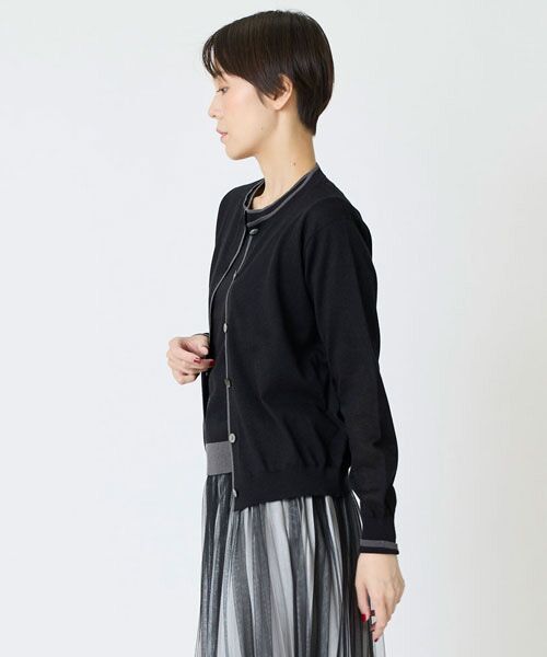 EPELER / イプリ カーディガン・ボレロ | シアーニットクルーカーディガン | 詳細1