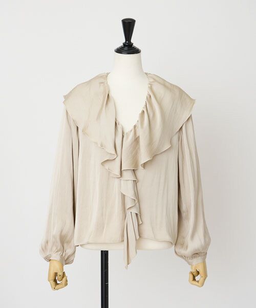 EPELER / イプリ シャツ・ブラウス | ヴィンテージサテンブラウス（ベージュ）