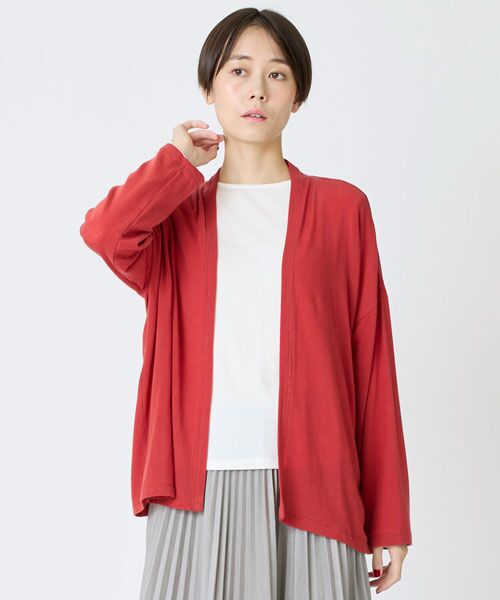 EPELER / イプリ カーディガン・ボレロ | シアージャージカーディガン（赤）
