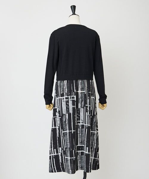 EPELER / イプリ ロング・マキシ丈ワンピース | プリントドッキングヴィーナスニットワンピース | 詳細7