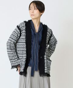 EPELER / イプリ カーディガン・ボレロ | ニットツイードジャケット