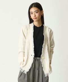 EPELER / イプリ カーディガン・ボレロ | ニットツイードジャケット