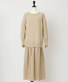 EPELER / イプリ ロング・マキシ丈ワンピース | キャンベルニットドッキングワンピース