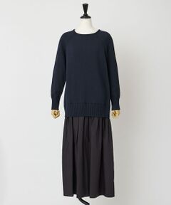 EPELER / イプリ ロング・マキシ丈ワンピース | キャンベルニットドッキングワンピース