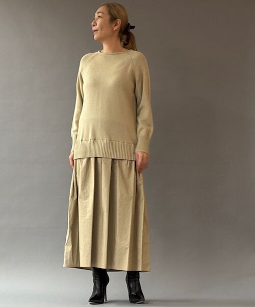 EPELER / イプリ ロング・マキシ丈ワンピース | キャンベルニットドッキングワンピース | 詳細1
