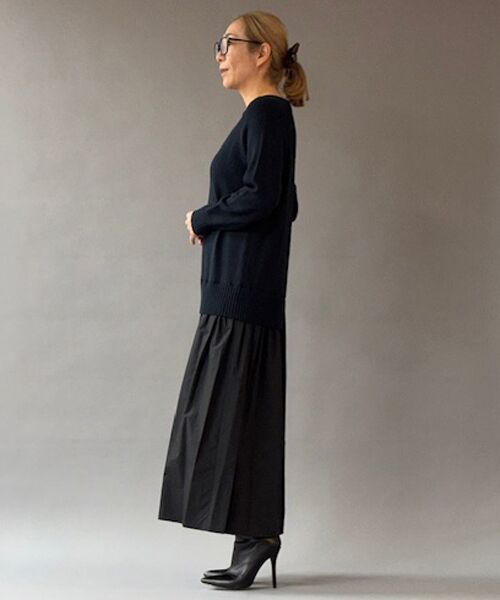 EPELER / イプリ ロング・マキシ丈ワンピース | キャンベルニットドッキングワンピース | 詳細7