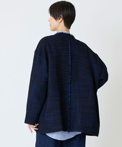 EPELER / イプリ ノーカラージャケット | ブライトカラーロービングジャケット | 詳細2