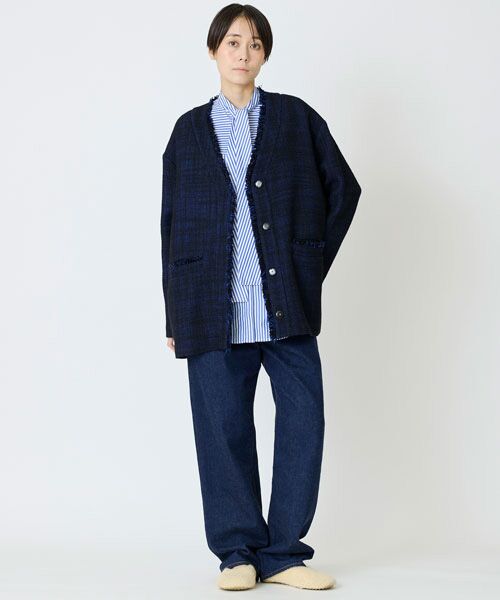 EPELER / イプリ ノーカラージャケット | ブライトカラーロービングジャケット | 詳細3