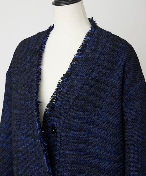 EPELER / イプリ ノーカラージャケット | ブライトカラーロービングジャケット | 詳細7