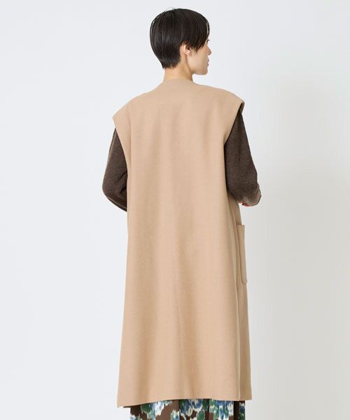 EPELER / イプリ その他アウター | カシミヤブレンドダブルクロスロングジレ | 詳細2