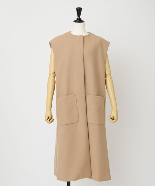 EPELER / イプリ その他アウター | カシミヤブレンドダブルクロスロングジレ | 詳細6