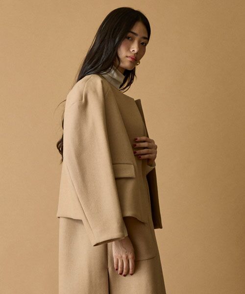EPELER / イプリ ブルゾン | カシミヤブレンドダブルクロスブルゾン | 詳細1