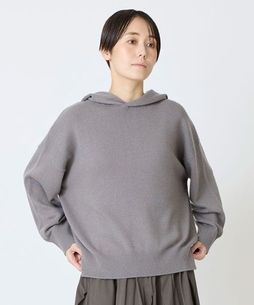 EPELER / イプリ ニット・セーター | プライムウールフーディ（グレーベージュ）