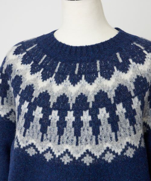 EPELER / イプリ ニット・セーター | ウールナイロンフェアアイルニット | 詳細9