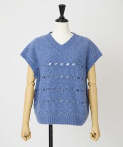 EPELER / イプリ ベスト | ウールナイロンニットベスト