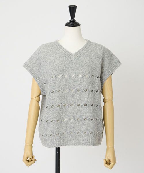 EPELER / イプリ ベスト | ウールナイロンニットベスト | 詳細2