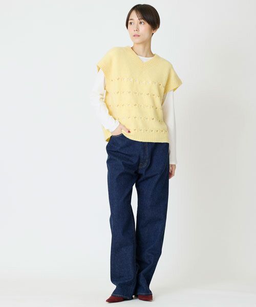 EPELER / イプリ ベスト | ウールナイロンニットベスト | 詳細5