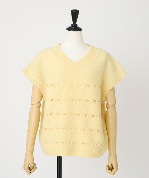 EPELER / イプリ ベスト | ウールナイロンニットベスト | 詳細7