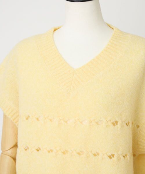 EPELER / イプリ ベスト | ウールナイロンニットベスト | 詳細10