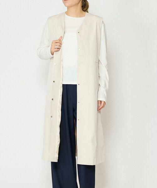 EPELER / イプリ ロング・マキシ丈ワンピース | エステルツイルジレワンピース（ベージュ）