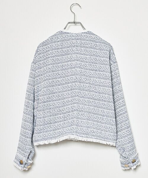 EPELER / イプリ ノーカラージャケット | ミックスツイードジャケット | 詳細1