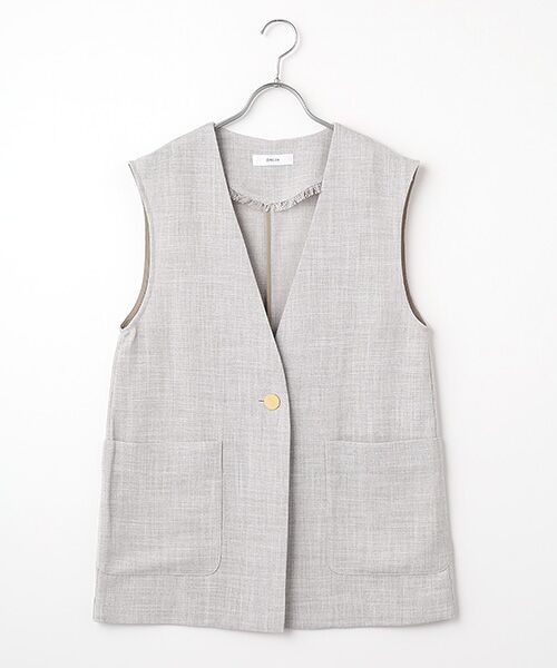 EPELER / イプリ ベスト | ドンゴロスジレ（グレー）