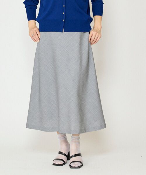 EPELER / イプリ ロング・マキシ丈スカート | トロピカルウールスカート（グレー）
