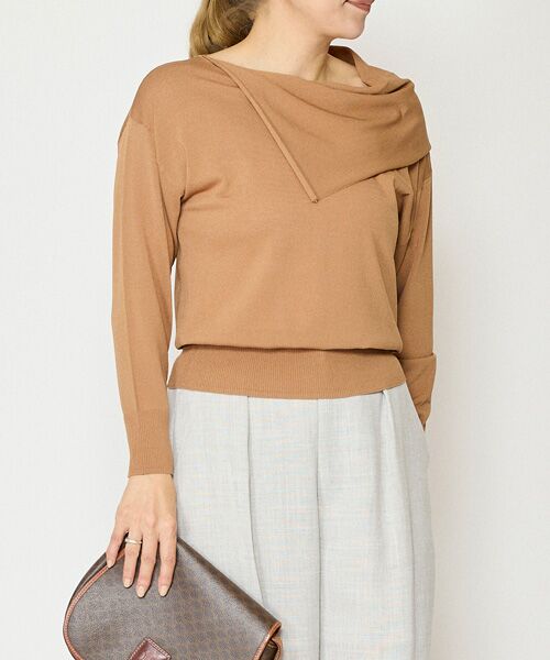 EPELER / イプリ ニット・セーター | ヴィスコースナイロンプルオーバー（ベージュ）