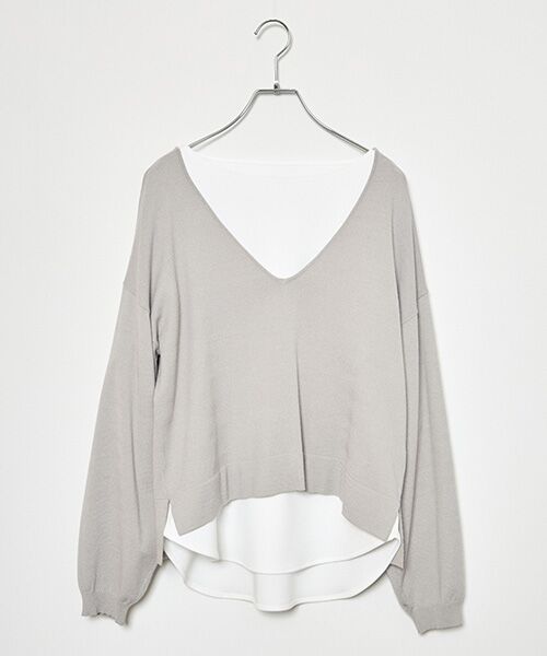 EPELER / イプリ ニット・セーター | レーヨンエステルニットセット（グレー）