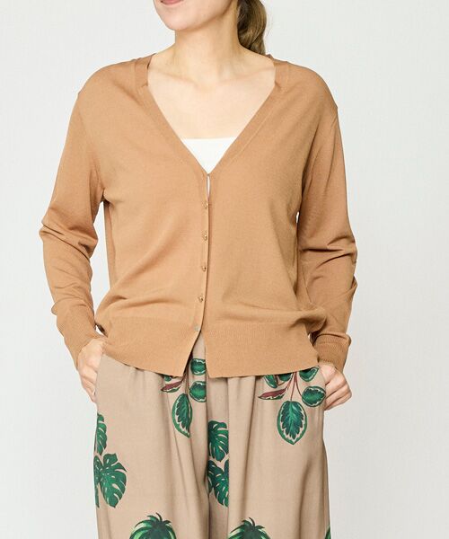 EPELER / イプリ ニット・セーター | ヴィスコースナイロンカーディガン（ベージュ）