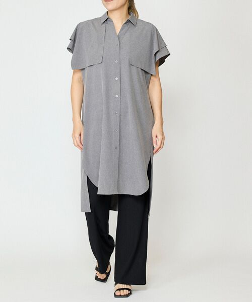 EPELER / イプリ シャツ・ブラウス | エステルブロードロングシャツ | 詳細8