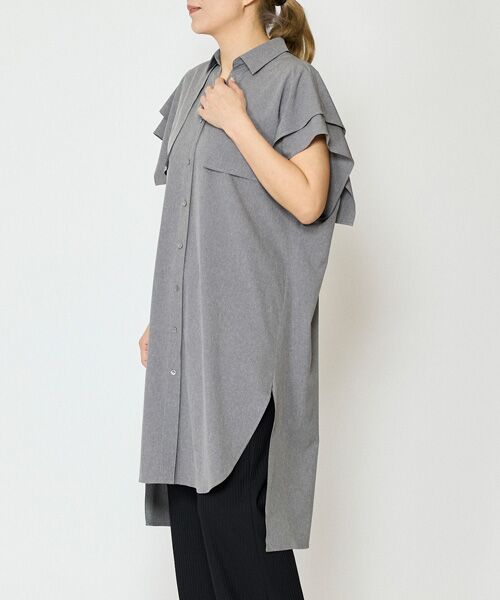 EPELER / イプリ シャツ・ブラウス | エステルブロードロングシャツ | 詳細11