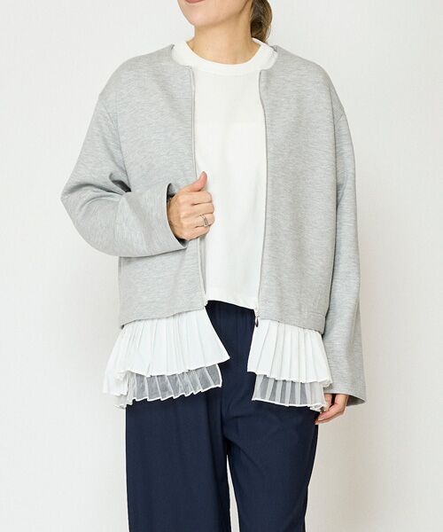 EPELER / イプリ ブルゾン | ダンボール2WAYブルゾン（グレー）