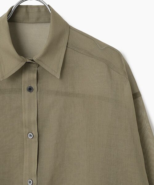 EPELER / イプリ シャツ・ブラウス | ソフトオーガンジーシャツ | 詳細3