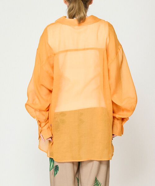 EPELER / イプリ シャツ・ブラウス | ソフトオーガンジーシャツ | 詳細7